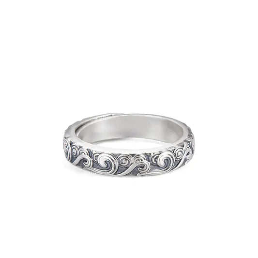 Style Loft Collection 999 Sterling Silver Embossed Promising Success Cloud Ring
