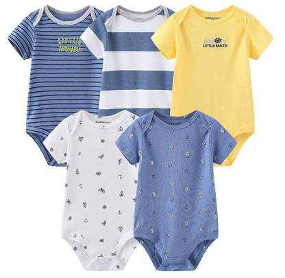 Style Loft Collection BabyStyle Frankie Elaine 5-Piece Baby Onesie Set