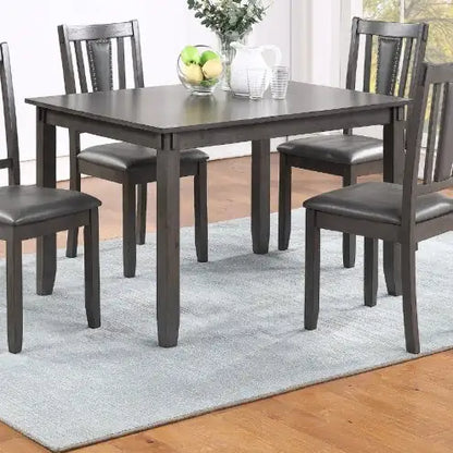 Style Loft Collection Grey 5-Piece Dining Set with Cushioned Chairs