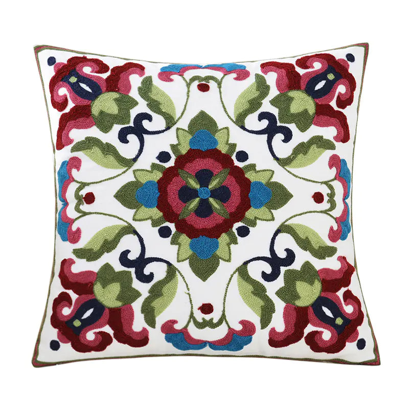 Style Loft Collection Embroidered Floral Cushion Covers