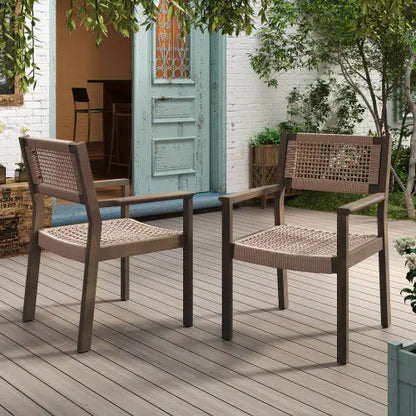 Style Loft Collection Woven Dining Chairs, Set of 2