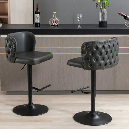 Style Loft Collection Modern Swivel Height Adjustable Barstools