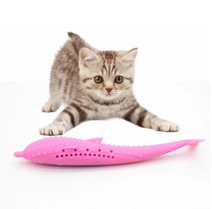 Style Loft Collection Minty Silicone Cat Toothbrush Toy
