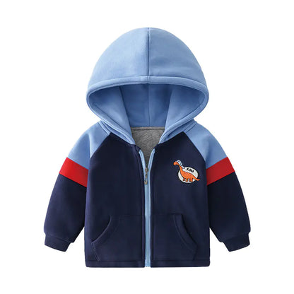 Style Loft Collection Cartoon Dinosaur Hooded Jacket
