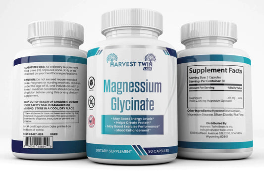 Style Loft Collection Magnesium Glycinate for Energy, Protein, Exercise, and Mood