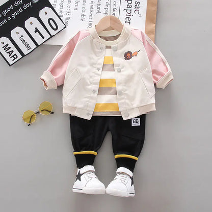 Style Loft Collection BabyStyle Eclat & Elegance Lion Cartoon 3-Piece Tracksuit