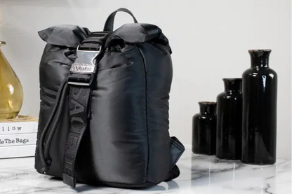 Style Loft Collection x Versace Jeans Couture Small Black Nylon Safety Buckle Backpack