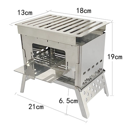Style Loft Collection OutdoorStyle Fold and Go BBQ Camping Pit