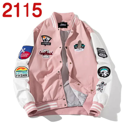 Style Loft Collection Uptown Embroidered Baseball Jacket