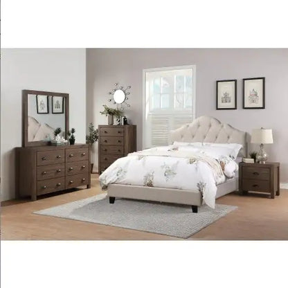 Style Loft Collection Queen Size Adjustable Headboard and Bedframe