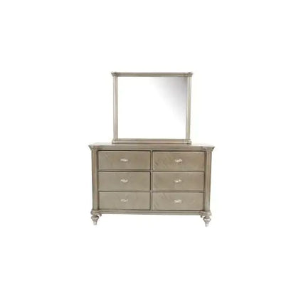 Style Loft Collection Antique Champagne Dresser and Mirror