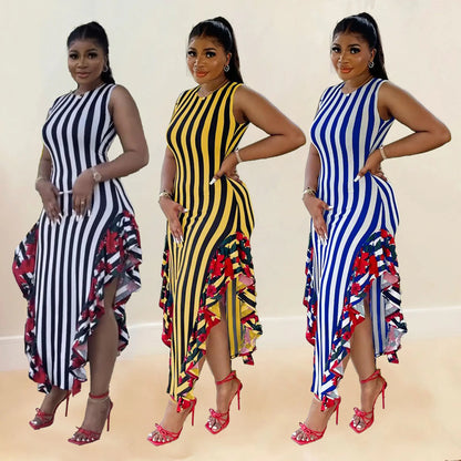 Style Loft Collection African Pinstriped Dress