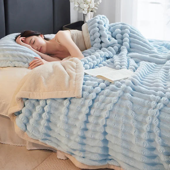Style Loft Collection Plush Tuscan Rabbit Hair Blanket