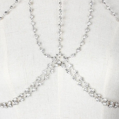 Style Loft Collection Rhinestone Collar and Bikini Body Chain