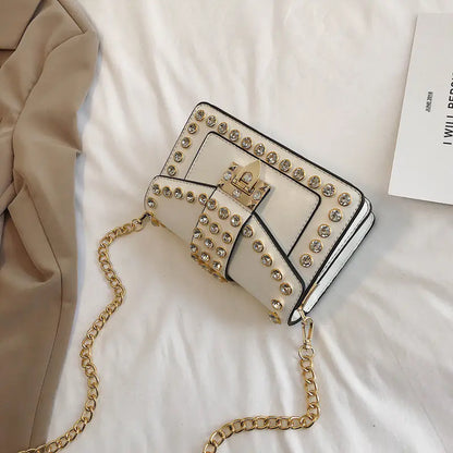 Style Loft Collection Zeeky Rhinestone Chain Shoulder Bag