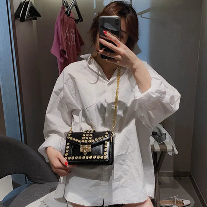 Style Loft Collection Zeeky Rhinestone Chain Shoulder Bag