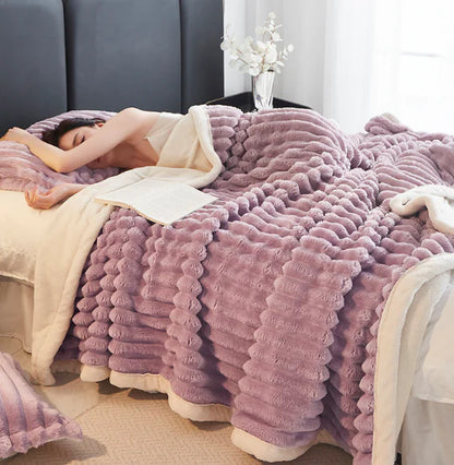 Style Loft Collection Plush Tuscan Rabbit Hair Blanket