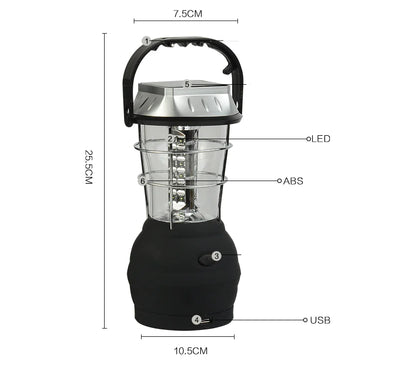 Style Loft Collection OutdoorStyle 36-LED Supercharging Solar USB Lantern