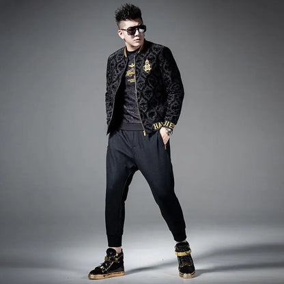 Style Loft Collection Baron's Velvet Embroidered Jacket