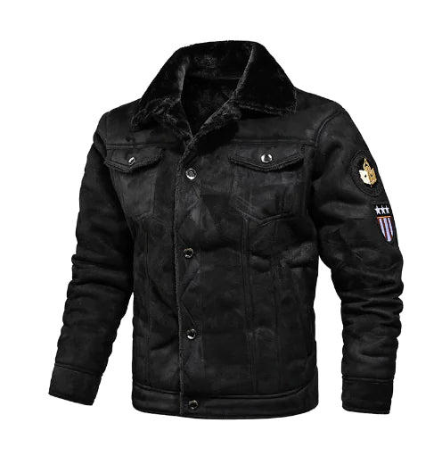Style Loft Collection Beartooth Highway Suede Shearling Jacket