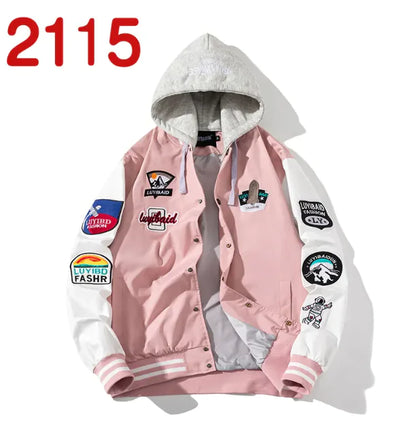 Style Loft Collection Uptown Embroidered Baseball Jacket