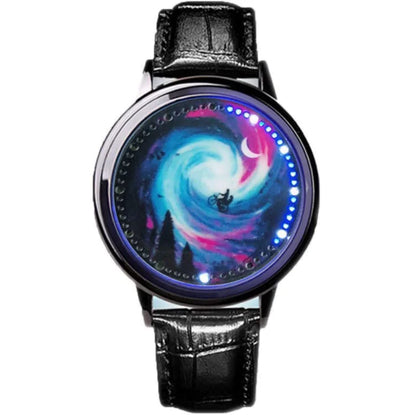 Style Loft Collection Waterproof Leather LED Touch Screen Couples Watch