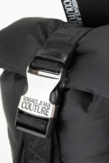 Style Loft Collection x Versace Jeans Couture Small Black Nylon Safety Buckle Backpack
