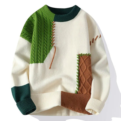 Style Loft Collection Epic Story In The Making Patchwork Sweater