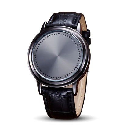 Style Loft Collection Leather Band LED Touchscreen Watch