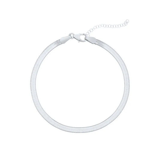 Style Loft Collection Platinum or Gold Herringbone Bracelet
