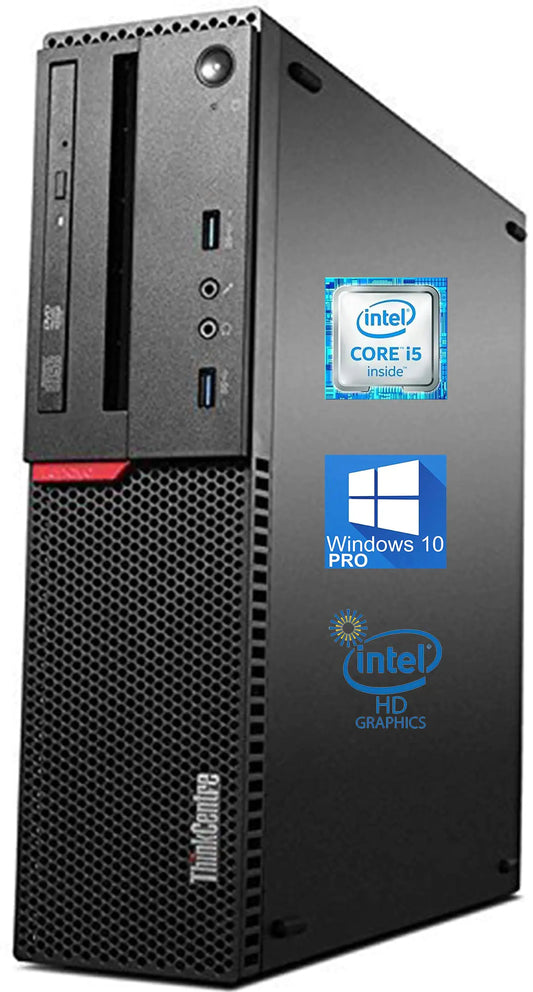 Style Loft Collection x Lenovo ThinkCentre M900 SFF Desktop Computer Intel Core i5-6500 Upto 3.6GHz 16GB RAM 1TB SSD 4K 2-Monitor Support DisplayPort HDMI AC Wi-Fi Bluetooth - Windows 10 Pro (Renewed)