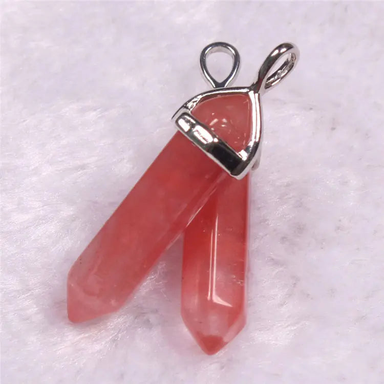 Style Loft Collection Natural Stone Crystal Agate Pendant