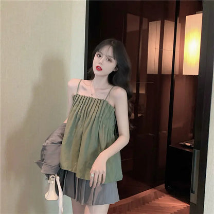 Style Loft Collection Off-Shoulder Pleated Top