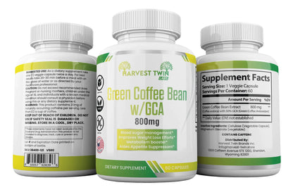 Style Loft Collection Green Coffee Bean w/GCA for Weight Loss, Blood Sugar, and Metabolism