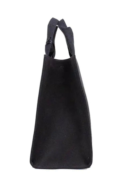 Style Loft Collection X Fendi X Versace Fendace Medium Black Canvas Shopper Tote