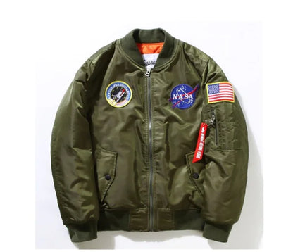 Style Loft Collection Astronaut Embroidered Flight Jacket