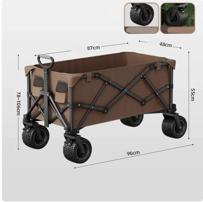 Style Loft Collection Foldable Outdoor and Indoor Push/Pull Handle Cart