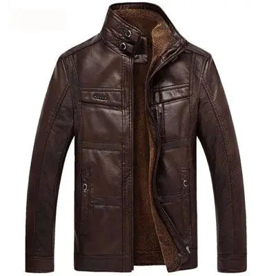 Style Loft Collection Cannstatt Fleece Lined Vegan Sheepskin Leather Jacket