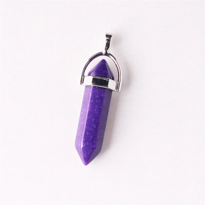 Style Loft Collection Natural Stone Crystal Agate Pendant