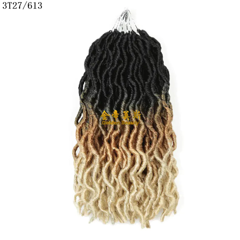 Style Loft Collection Colored 12-Inch Wavy Dreadlock Hair Extensions