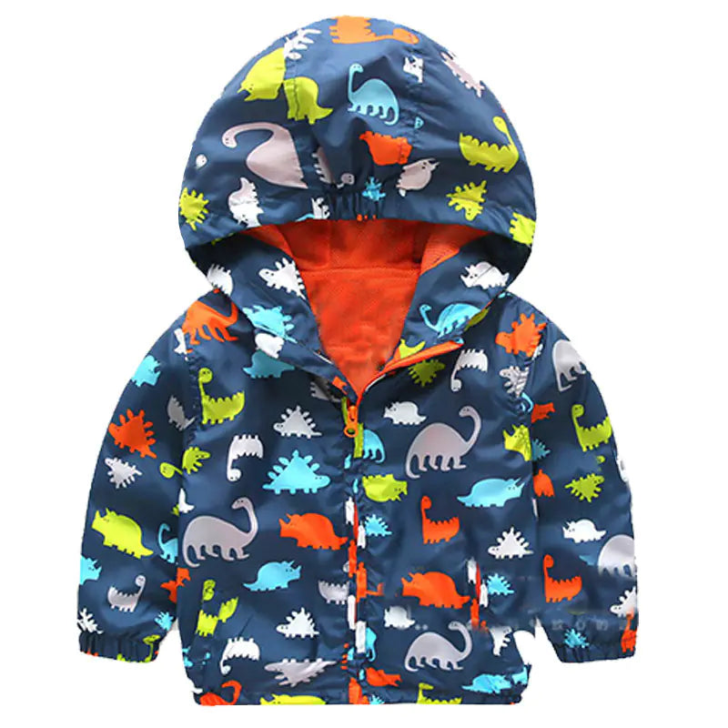 Style Loft Collection Friendly Dinosaur Windbreaker