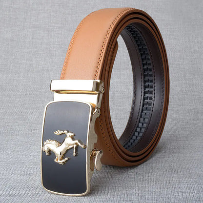 Style Loft Collection Przewalski Automatic Buckle Leather Belt