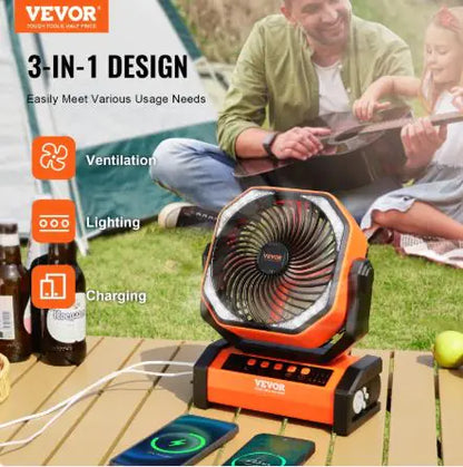 Style Loft Collection 360 Degree Portable Rechargeable Lantern Fan