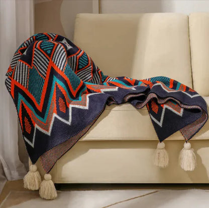 Style Loft Collection Native Geometric Sofa Cover Blanket