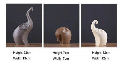 Style Loft Collection Artistic Treasures Ceramic Elephants