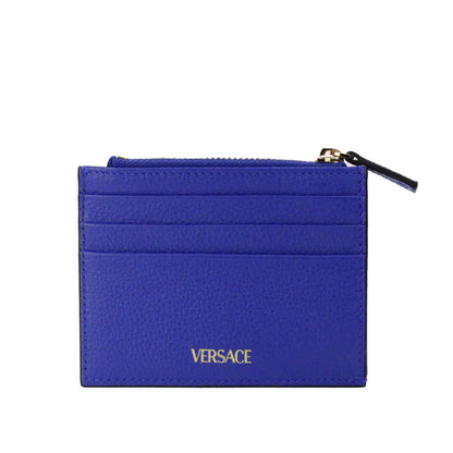 Style Loft Collection x Versace Virtus Royal Blue Slim Leather Card Case Wallet