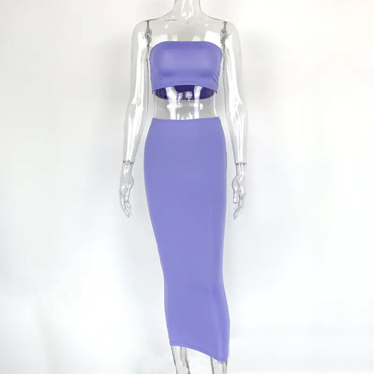 Style Loft Collection Signal Lookout Crop Top Two-Piece Set