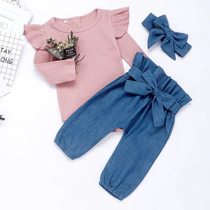 Style Loft Collection KidStyle Long Sleeve Bodysuit and Bowtie Set