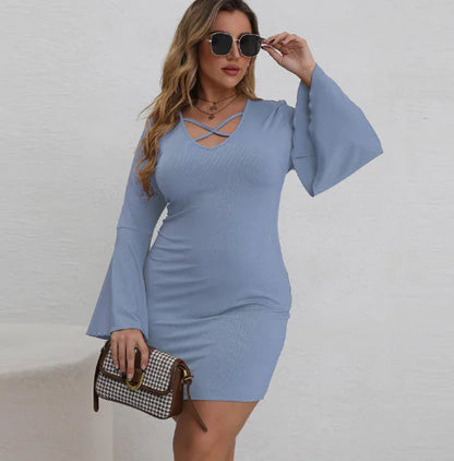 Style Loft Collection Who Gonna Check Me Bell Sleeve Maternity Dress