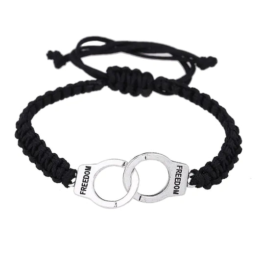 Style Loft Collection Handmade Braided Rope Cuff Linked Couples Bracelet